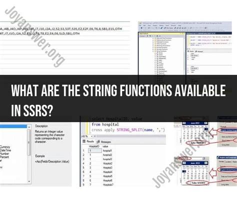 String Manipulation In Ssrs Exploring Available String Functions