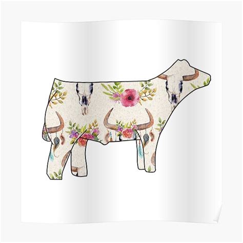 Show Steer Poster By Redlamb1998 Redbubble