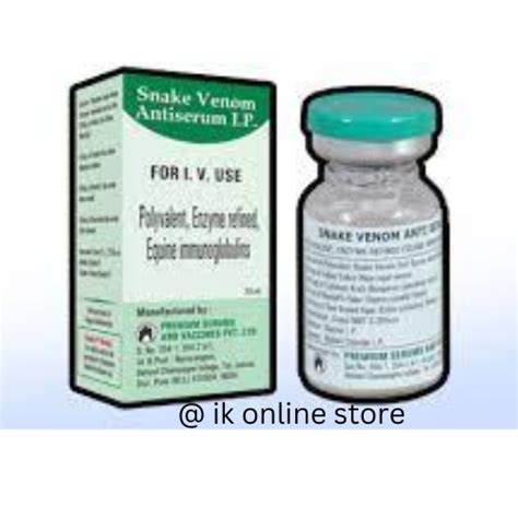 Snake Venom Antiserum Injection 10ml – IK Online Stores – ikonlinestore.com