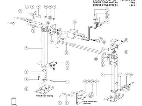 Fifth Wheel Camper Landing Gear Parts