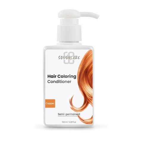 Sovoncare Hair Color Depositing Conditioner Light Copper Semi Permanent Hair Dye 5