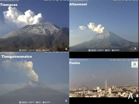 En Vivo Vista Despejada Hacia La Zona Del Volc N Popocat Petl Este