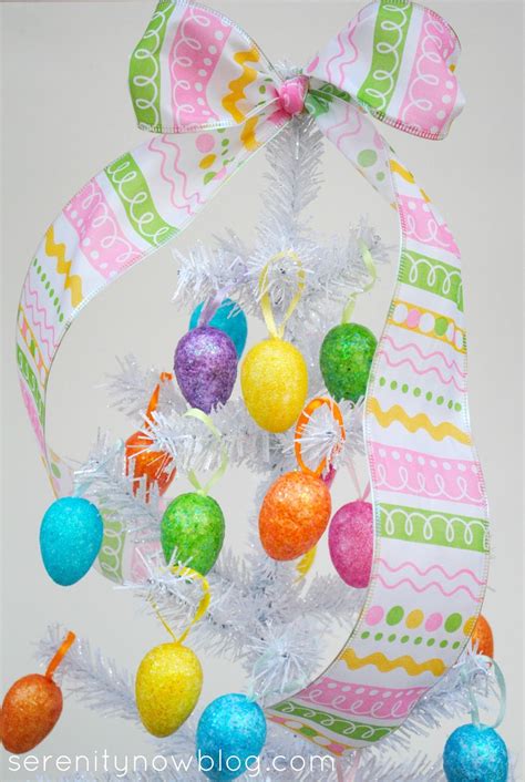 Serenity Now: Glitter Easter Egg Tree (Easter Decoration)