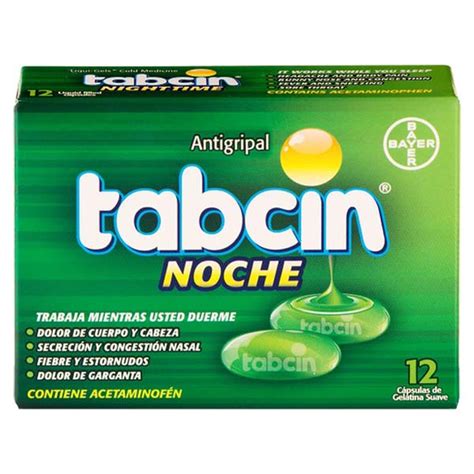 Antigripal Tabcin Noche 12 Unidades