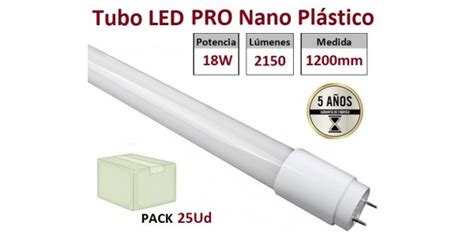 Tubo Led T Mm Nano Pc W Conexi N Lado Caja De Ud