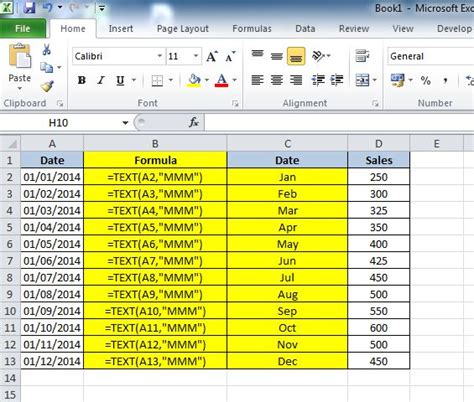 How To Convert A Date Into A Month Name In Excel Dedicated Excel