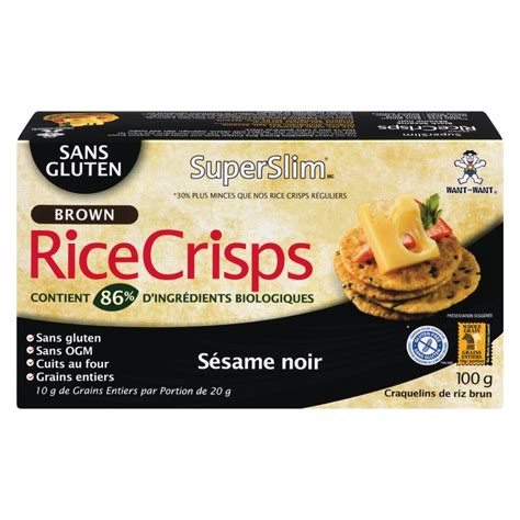 Craquelins de riz au sésame noir