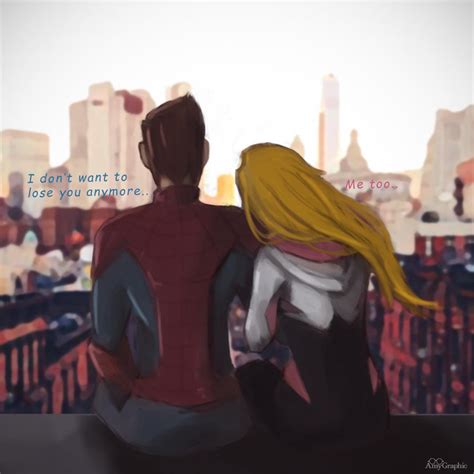 Peter Parker and Gwen Stacy by AmyGraphic on DeviantArt