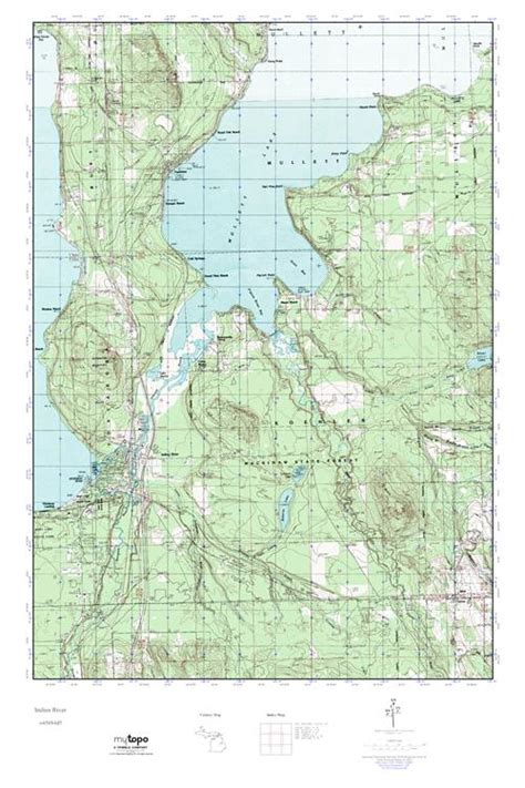 Mytopo Indian River Michigan Usgs Quad Topo Map