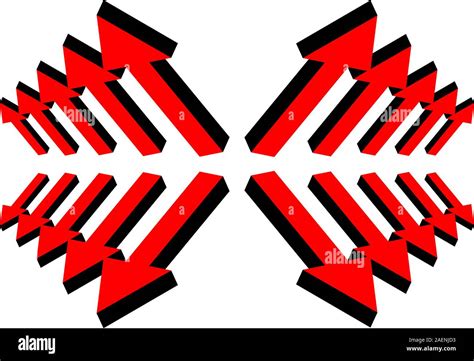 Las Flechas Rojas Vuelan Por Im Genes Vectoriales De Stock Alamy