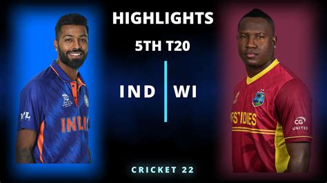 Ind Vs Wi 5th T20 Match Highlights 2023 Ind Vs Wi 5th T20 Highlights Hotstar Cricket 22