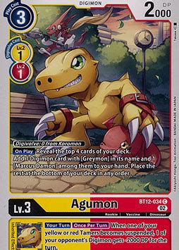 Agumon Across Time Booster Serien Einzelkarten Digimon MAWO CARDS