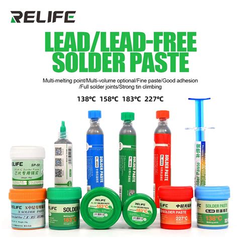 RELIFE Repair Tools Solder Paste Low Medium High Temperature Soldering