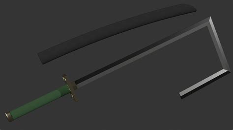 Bleach - Izuru Kira Wabisuke Zanpakuto Sword - Scabbard 3D model 3D ...