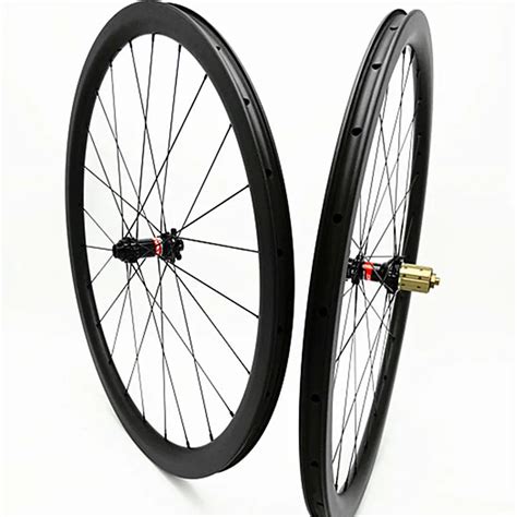 700c Carbon Road Disc Wheels Clincher Tubeless 38mm Disc Bicycle