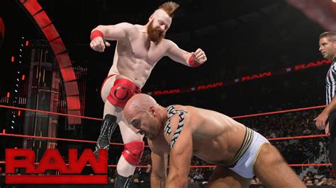 Cesaro Vs Sheamus Raw Aug 1 2016 Youtube