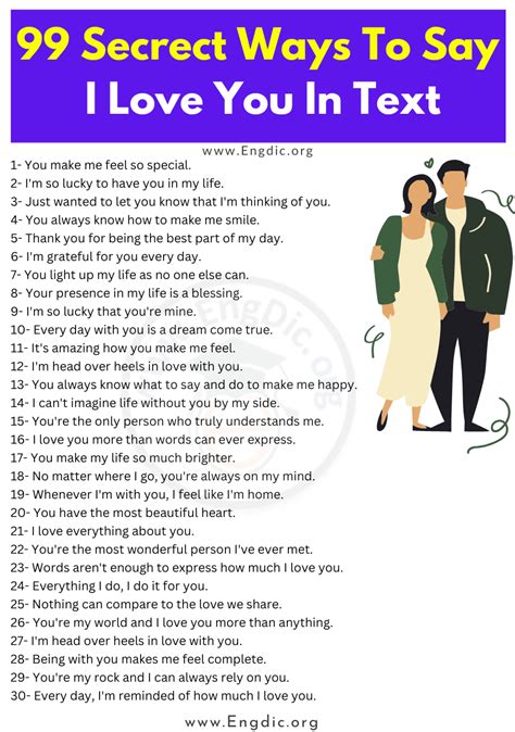 100 Secret Funny Ways To Say I Love You EngDic