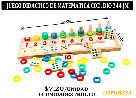 JUEGO DIDACTICO DE MATEMATICA COD DIC 244 JM Imporssa