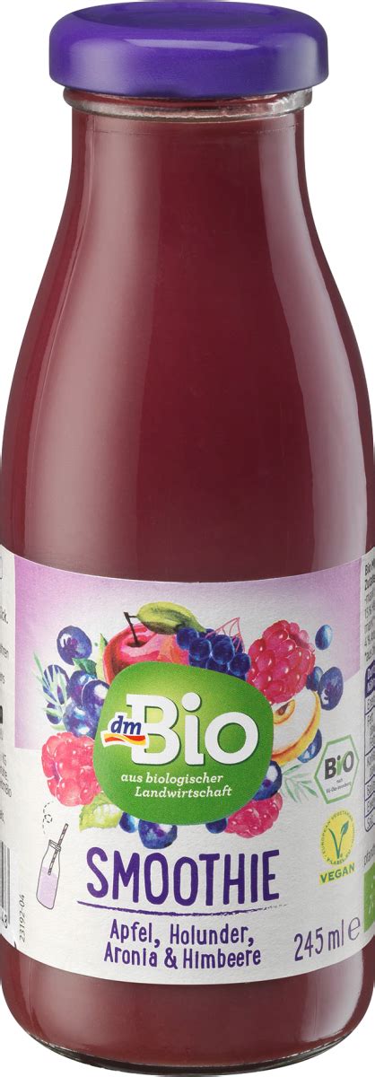 dmBio Smoothie jabłko czarny bez aronia i malina 245 ml kupuj online