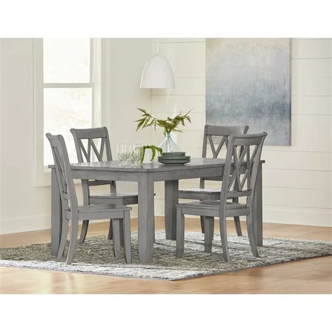 Walker Edison Person Modern Farmhouse Wood Small Dining Table Dining