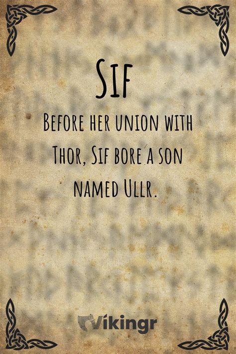 sif golden haired goddess  wife  thor norse goddess norse