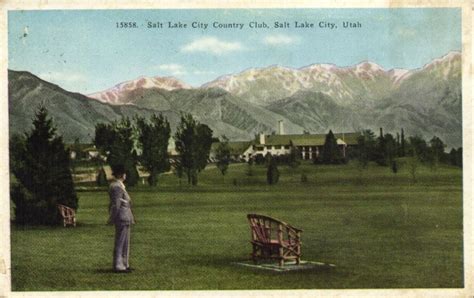 Pc Golf Utah Salt Lake City Country Club Vintage Postcard B45791 United States Utah