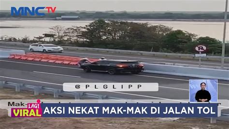 Viral Emak Emak Pindahkan Pagar Pembatas Demi Putar Balik Di Jalan Tol