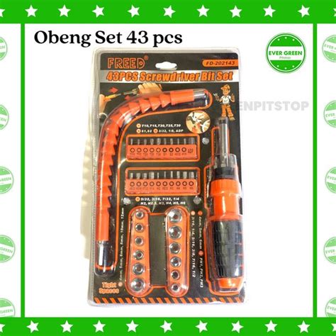 Jual Freed Obeng Serbaguna Multifungsi Pcs Obeng Rachet Flexible Set