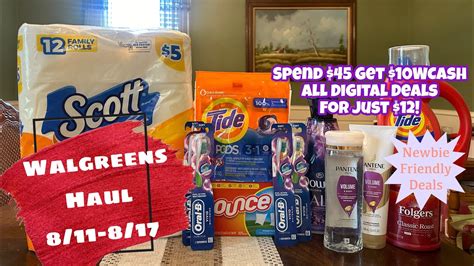 Walgreens Haul Newbie Friendly Deals All Digital Youtube