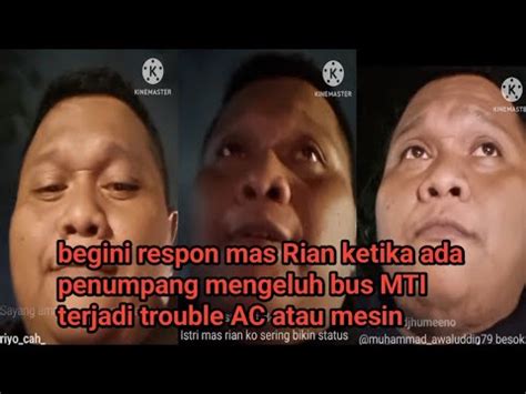 Begini Respon Mas Rian Ketika Ada Penumpang Mengeluh Bus MTI Terjadi