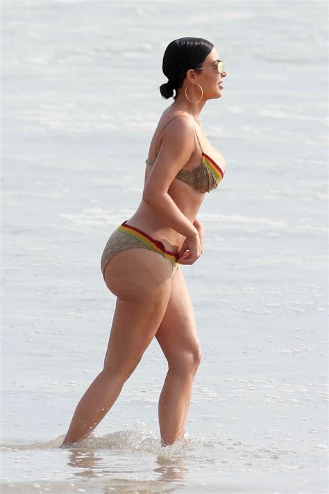 Kim Kardashian In Bikini Beach In Tulum Mexico Celebmafia Hot