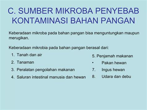 Mikrobiologi Pangan Bab Prinsip Mikrobiologi Pangan Ppt Free