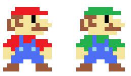 8-Bit Mario and Luigi by Sentinentcodex on DeviantArt