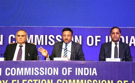 Chief Election Commissioner Of India Rajiv Kumar Addresses A Press