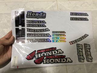 Honda logo stickers, Motorcycles, Motorcycle Accessories on Carousell