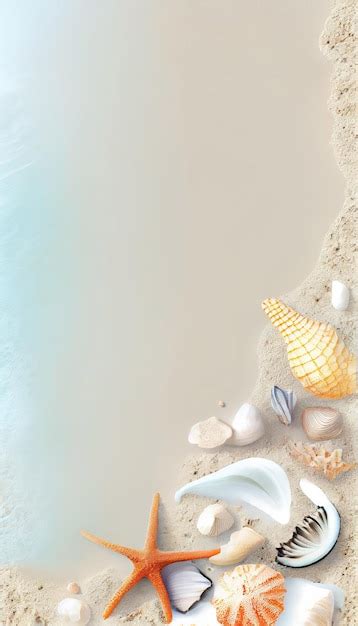 Mar De Playa Tem Tico Con Hermosas Conchas Corales Y Estrellas De Mar