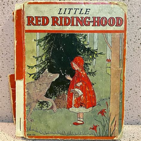 Little Red Riding Hood Antique Book Etsy