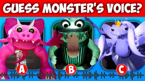 Guess The MONSTER S VOICE 5 GARTEN OF BANBAN 4 DOORS Super Hard