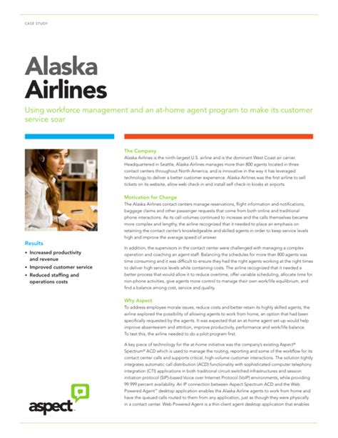 Alaska Airlines Case Study