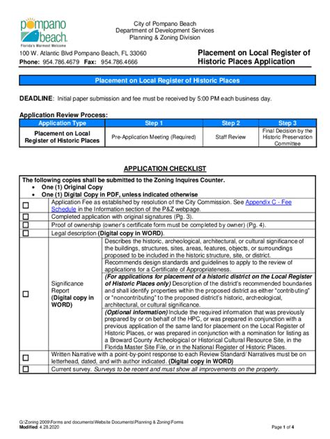 Fillable Online Zoning Use Certificate Cdn Pompanobeachfl Gov Fax