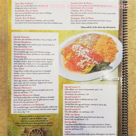 Menu At Los Agaves Restaurant White House