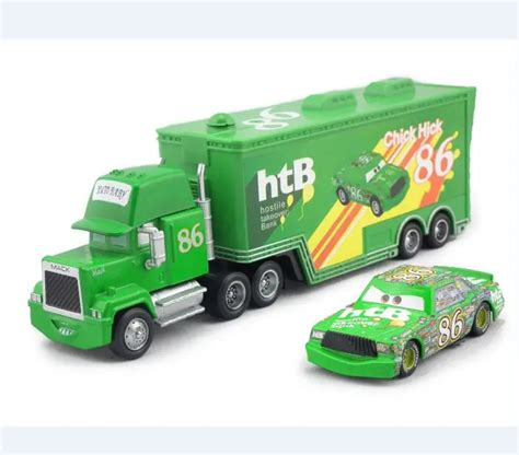 Pixar Cars 2 Mack Chick Hicks THB Chick Hicks Toys car Container Diecast Metal Car Toy Loose-in ...