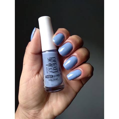 Esmalte Ultra Cobertura E Brilho Color Trend Ml C U Azul Shopee Brasil