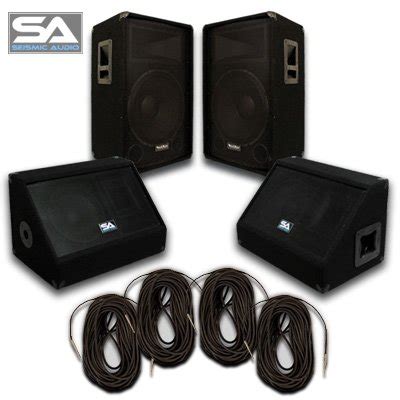 Amazon Seismic Audio Pair Of Pa Dj Speakers Floor