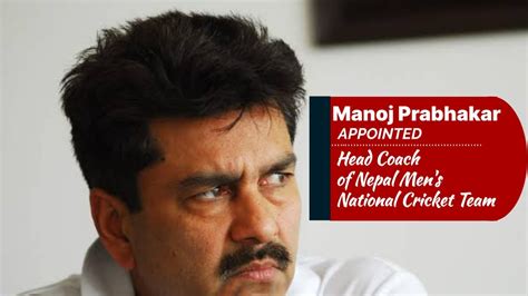 Manoj Prabhakar appointed head coach of Nepal men's national cricket ...