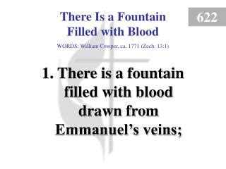 Ppt There Is A Fountain Filled With Blood Powerpoint Presentation