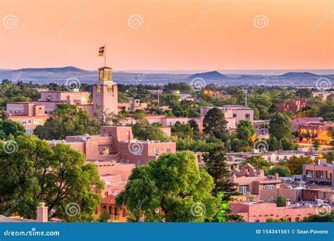 Santa Fe, New Mexico, USA stock image. Image of district - 154341561