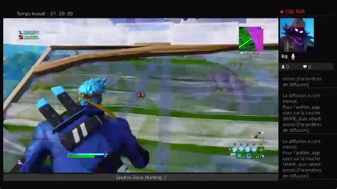 direct de Zoria Hunting Fortnite duo a les 100 abonné tirage YouTube