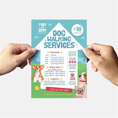 Dog Walking Flyer Template Psd Ai Vector Brandpacks