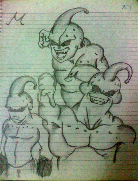 Majin Buu: Three different forms by SiriEss on DeviantArt